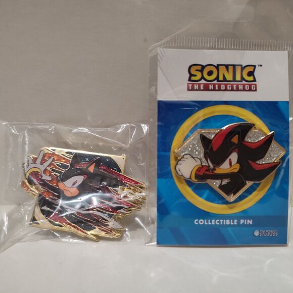 Shadow The Hedgehog Enamel Pin Bundle Official Sega Sonic Collectible Badges Set - Picture 1 of 4